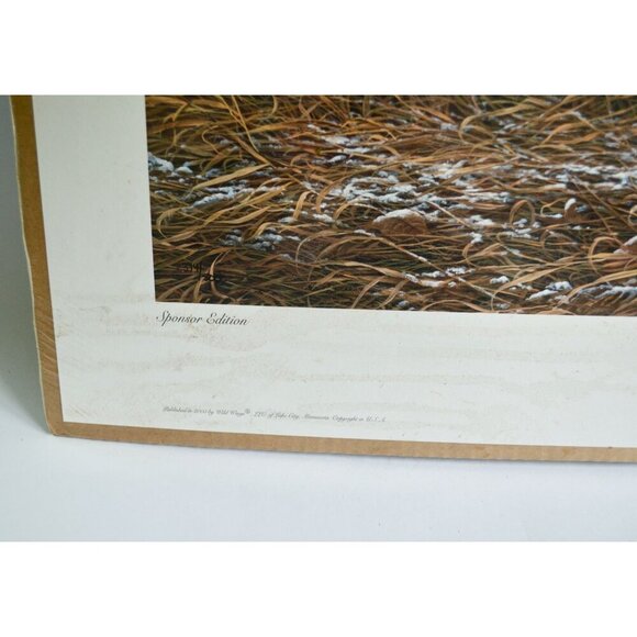 "First Dusting - Pheasants" Print Miller High Life Sponsor Edition SEALED, RARE! - Picture 4 of 6